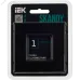 SKANDY Рамка 1-местная SK-F21Bl стекло черный IEK