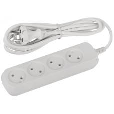 Удлинитель электрический ЭРА UDL-10-430 Greenline 4 розетки без заземления 3м ПВС 2x0.75мм2