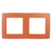 12-5002-22 ЭРА Рамка на 2 поста, Эра12, оранжевый (10/100/2500)