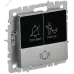 BRITE Кнопка звонка с индикацией для отелей 10А ВС10-1-9-БрС сталь IEK