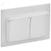 SKANDY Розетка 2-местная и крышкой 16А в сборе IP44 SK-R12W арктический белый IEK