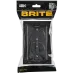 BRITE Розетка 2-местная с заземлением с защитными шторками плоская 16А в сборе РСшПл12-3-БрЧ черный IEK