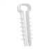 Дюбель-хомут нейлоновый прямоугольный 5-10 мм, белый, 100 шт