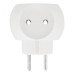 Тройник электрический Шар 220 В, 6 А, белый