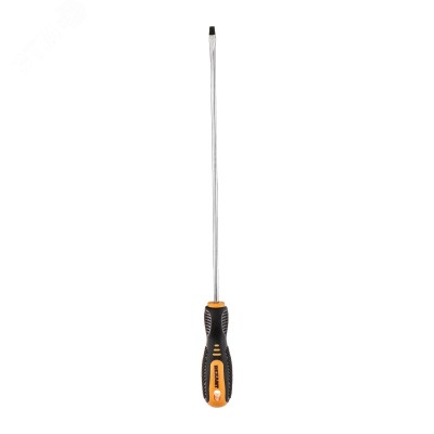 Отвертка шлицевая SL4х200 мм, двухкомпонентная рукоятка