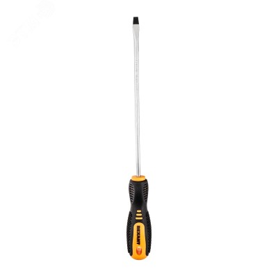 Отвертка шлицевая SL6х200 мм, двухкомпонентная рукоятка