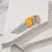 Набор ключей имбусовых антивандальный Torx ТТ10-ТТ50, закаленные, удлиненные, никель, 9 шт