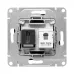 Механизм розетки HDMI+RJ45 cat5 чёрный Эпика EKF