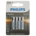 Батарейки Philips LR03A4B/51 ААА алкалиновые 1,5v 4 шт. LR03-4BL Entry (4/48/144/27648)