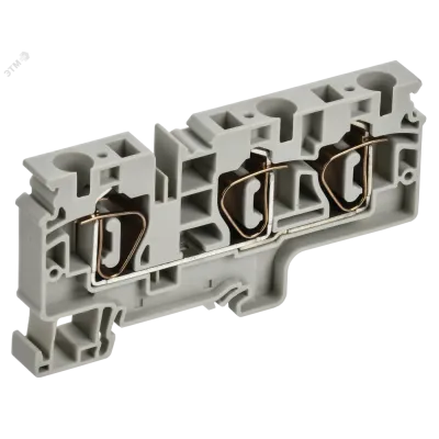 ARMAFIX Клемма пружинная CX10-3 10мм2 трехконтактная серая IEK