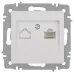 Розетка Intro Accent 6-303-01 информационная RJ45, IP20, СУ, белый Розетка Intro Accent 6-303-01 информационная RJ45, IP20, СУ, белый