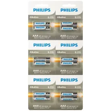 Батарейки Philips LR03A12S/51 ААА алкалиновые 1,5v 2х6 шт. LR03-2BL Entry (12/96/288/19584)