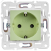 SKANDY Розетка с заземлением с защитными шторками 16А SK-R04G мятный IEK