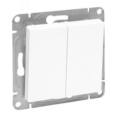 Эпика Механизм выключателя 2кл. перекрестный белый EKF