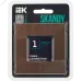 SKANDY Рамка 1-местная SK-F31Br металл шоколад IEK