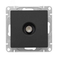 Эпика Механизм розетки TV одиночная черный EKF