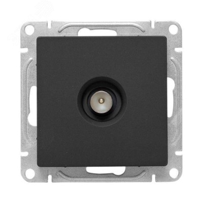 Эпика Механизм розетки TV одиночная черный EKF