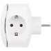 Разветвитель электрический 16А 3 розетки + 3 USB A+C с заземлением со шторками белый SP-3e-3USBAC-W