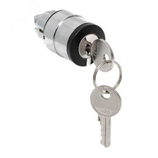 Механизм переключателя исполнительный ХB4 на 3 положения с замком, с фиксацией IP65