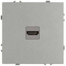 Розетка скрытого монтажа в рамку HDMI IP20 алюминий 15-3114-03 Galaxy