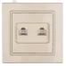 Минск Розетка RJ-45 2-местная СП бежевая EKF