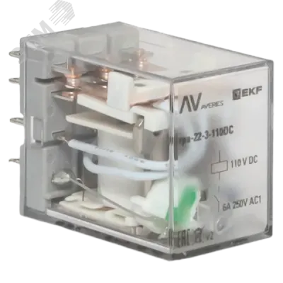 Реле промежуточное RPA 22/3 6A 110В DC EKF