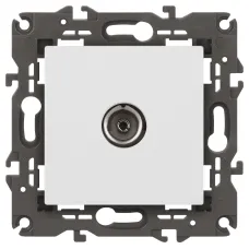 Розетка ЭРА Elegance 14-3101-01М TV одиночная, белый матовый