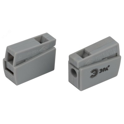 Клемма ЭРА NO-225-410 быстрозажимная 221-101 для светильников 1 полюс 0.5-2.5мм2 (упаковка 50 шт.)