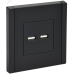 FORTE&PIANO Розетка USB A+A 3,1А FP149 черный IEK