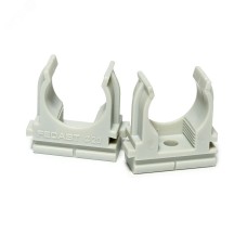 Крепеж-клипса для труб для монтажного пистолета серая в п/э д20 (100 шт/уп) Fedast