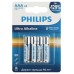 Батарейки Philips LR03E4B/51 ААА алкалиновые 1,5v 4 шт. LR03-4BL Ultra (4/48/144/27648)