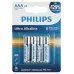 Батарейки Philips LR03E4B/51 ААА алкалиновые 1,5v 4 шт. LR03-4BL Ultra (4/48/144/27648)