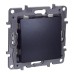 Выключатель 1-клавишный 10АХ перекрестный антрацит ETIKA
