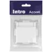 Розетка Intro Accent 6-203-01М 2P+E Schuko с крышкой, 16А-250В, IP20, СУ, белый матовый