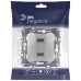 14-4110-03 ЭРА Устройство зарядное USB, 230В/5В-2100мА, IP20, Эра Elegance, алюминий (6/60/1920)