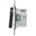 SKANDY Кнопка звонка с индикацией для отелей 10А SK-V17G графит IEK