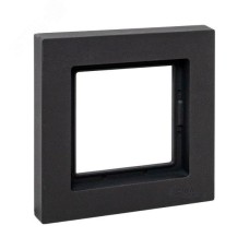 Эпика Рамка 1-местная IP44 черный пластик EKF