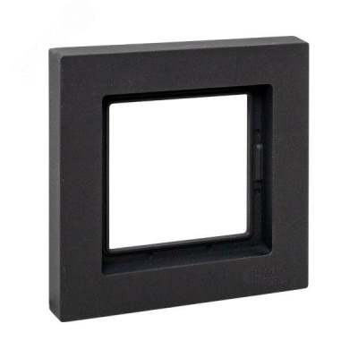 Эпика Рамка 1-местная IP44 черный пластик EKF
