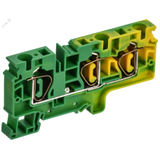 ARMAFIX Клемма пружинная CX10-3 PE 10мм2 трехконтактная заземляющая IEK