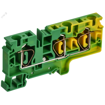 ARMAFIX Клемма пружинная CX10-3 PE 10мм2 трехконтактная заземляющая IEK