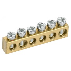 TEKFOR Шина нулевая сечение 6х9 6 отв. IEK