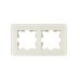 BRITE Рамка 2 поста РУ-2-2-Бр стекло песчаный RE IEK