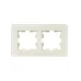 BRITE Рамка 2 поста РУ-2-2-Бр стекло песчаный RE IEK