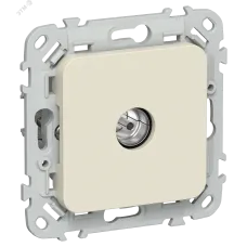 FLITE Розетка TV экранированная оконечная тип M РТВм-1-1-1-ФлСл сливочный IEK