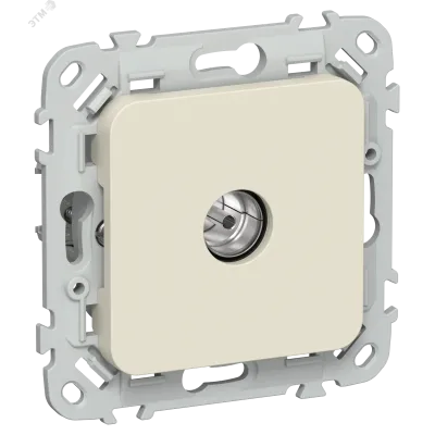 FLITE Розетка TV экранированная оконечная тип M РТВм-1-1-1-ФлСл сливочный IEK