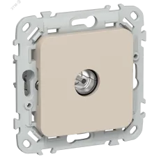 FLITE Розетка TV экранированная оконечная тип M РТВм-1-1-1-ФлЛ льняной IEK
