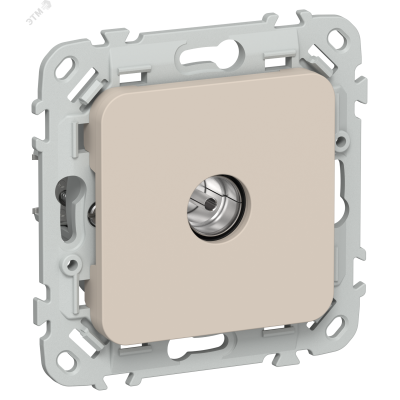 FLITE Розетка TV экранированная оконечная тип M РТВм-1-1-1-ФлЛ льняной IEK