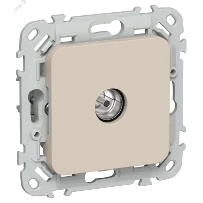 FLITE Розетка TV экранированная оконечная тип M РТВм-1-1-1-ФлЛ льняной IEK