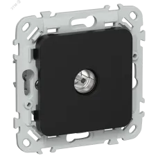 FLITE Розетка TV экранированная проходная тип M РТВм-1-1-2-ФлЧ черный IEK