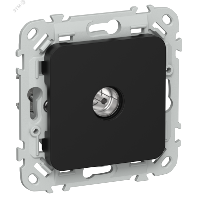 FLITE Розетка TV экранированная проходная тип M РТВм-1-1-2-ФлЧ черный IEK